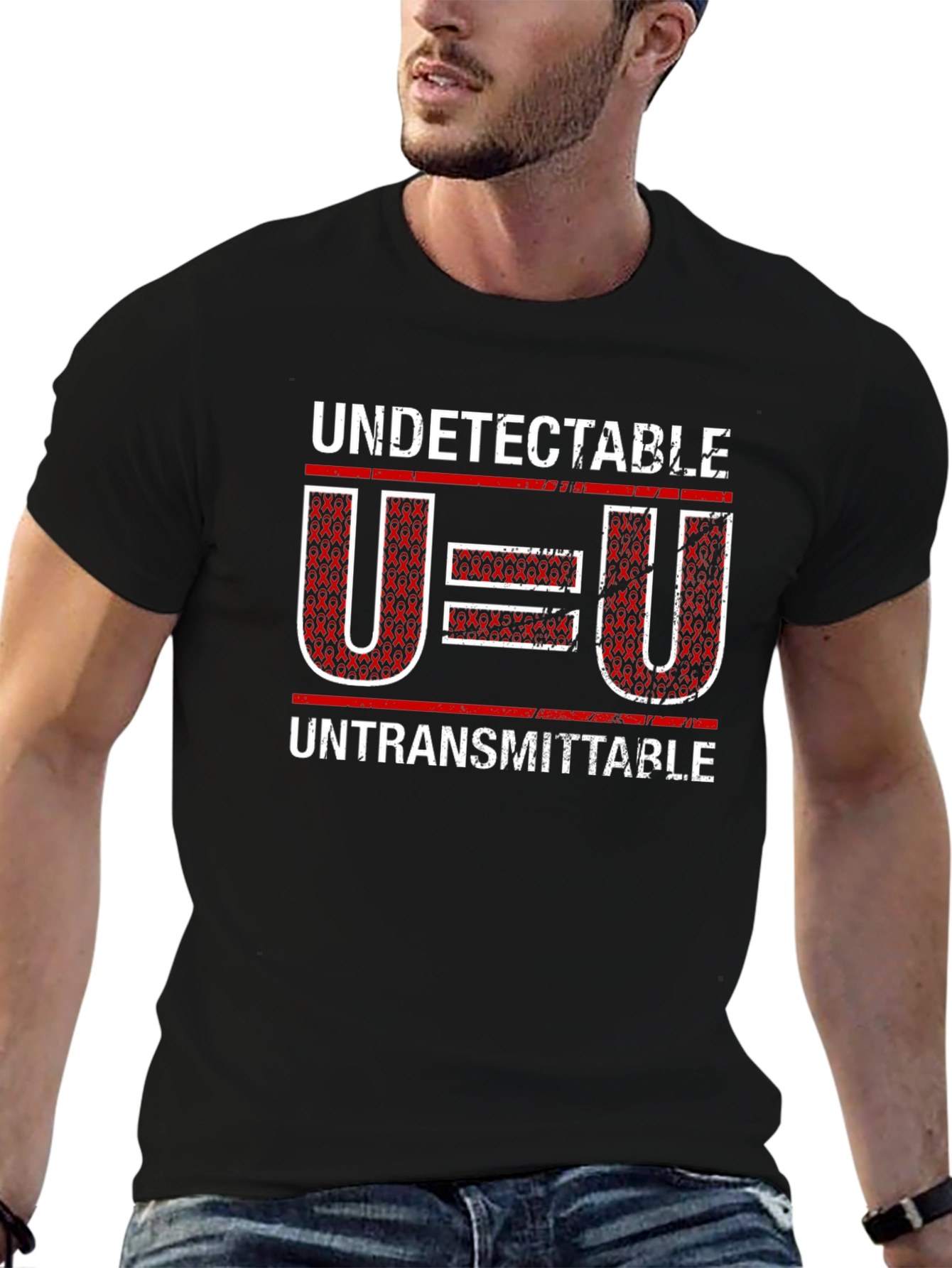 Undetectable = Untransmittable Awareness T-Shirt