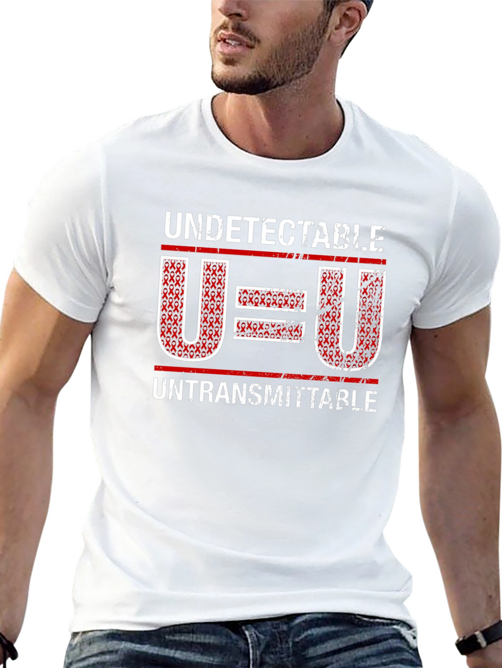 Undetectable = Untransmittable Awareness T-Shirt