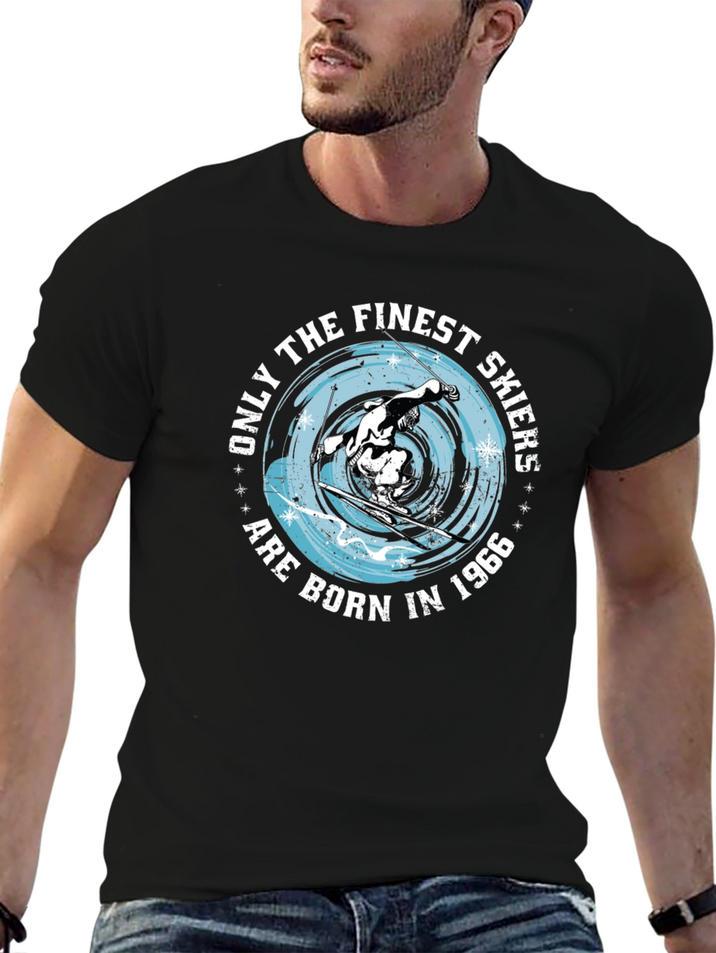 Finest Skiers Born in 1966 Graphic Tee