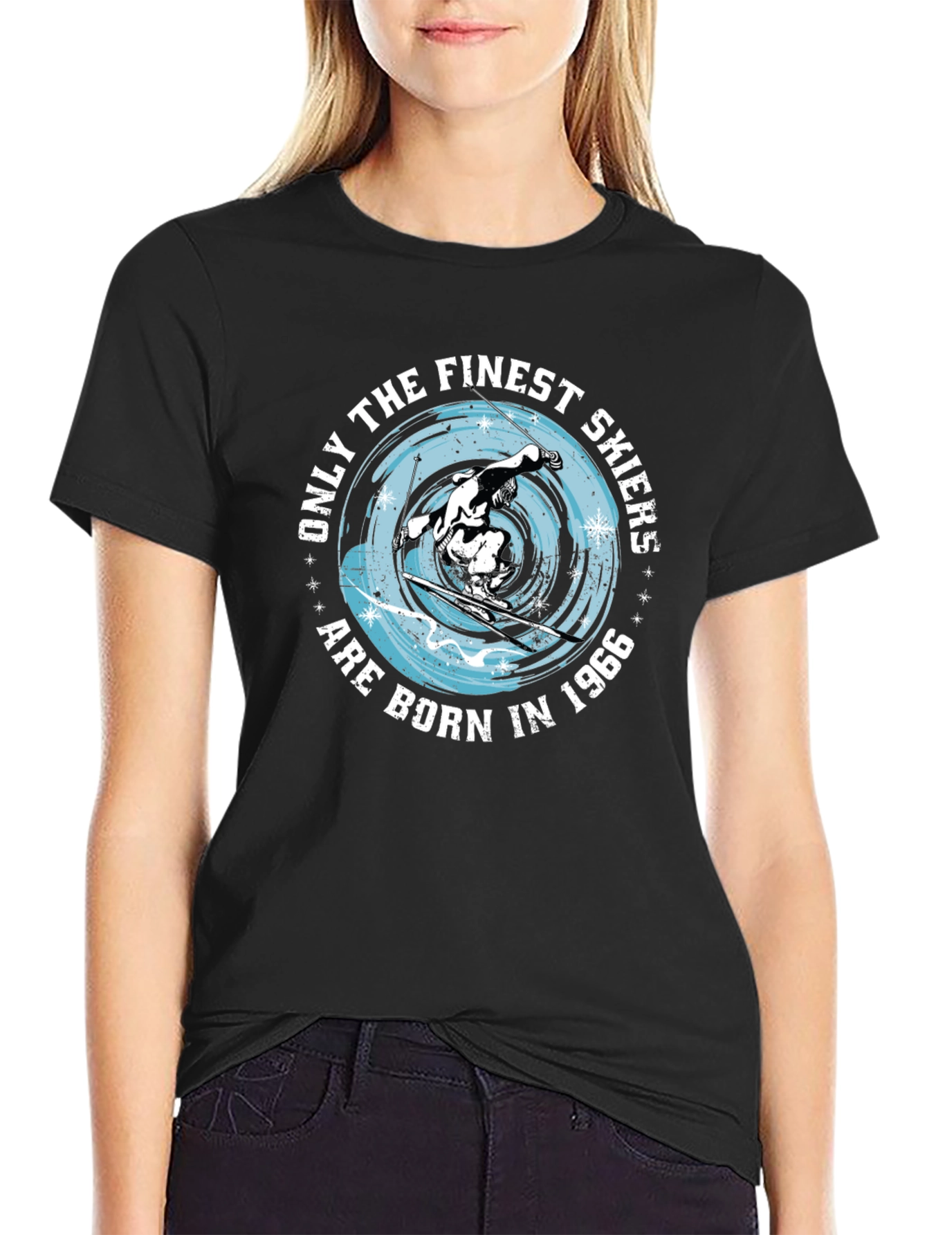 Finest Skiers Born in 1966 Graphic Tee