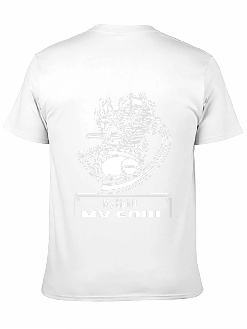My Spirit Honda Engine Black T-Shirt