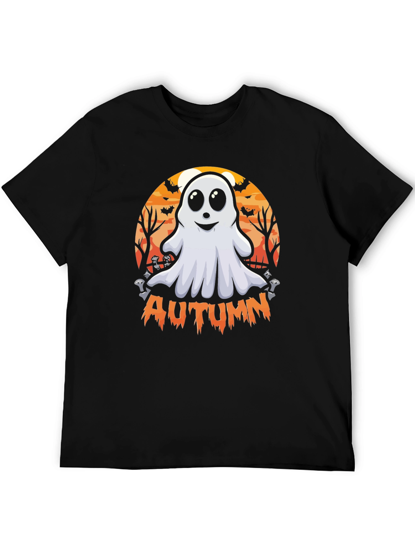 Autumn Ghost Graphic Tee - Halloween