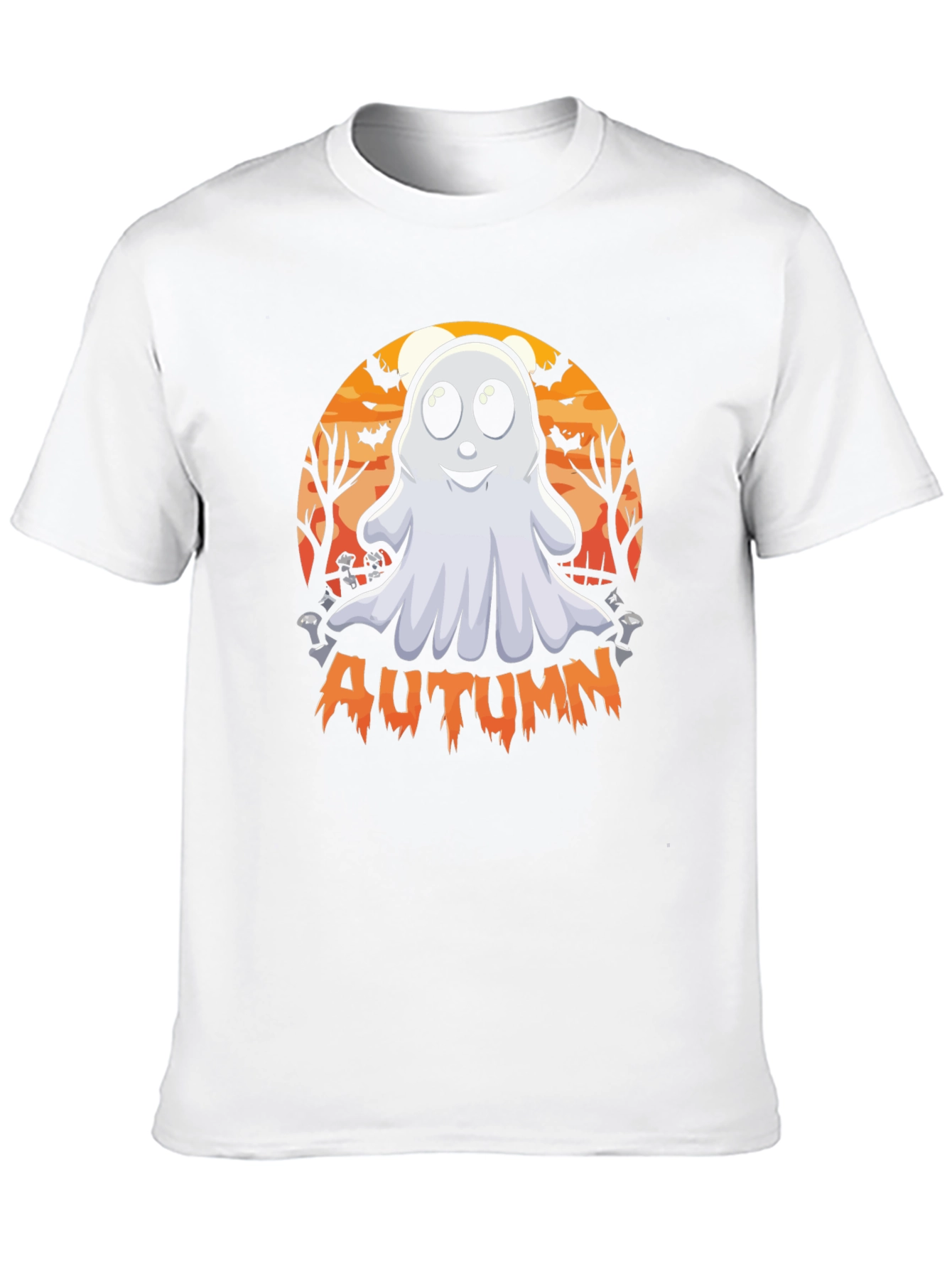 Autumn Ghost Graphic Tee - Halloween
