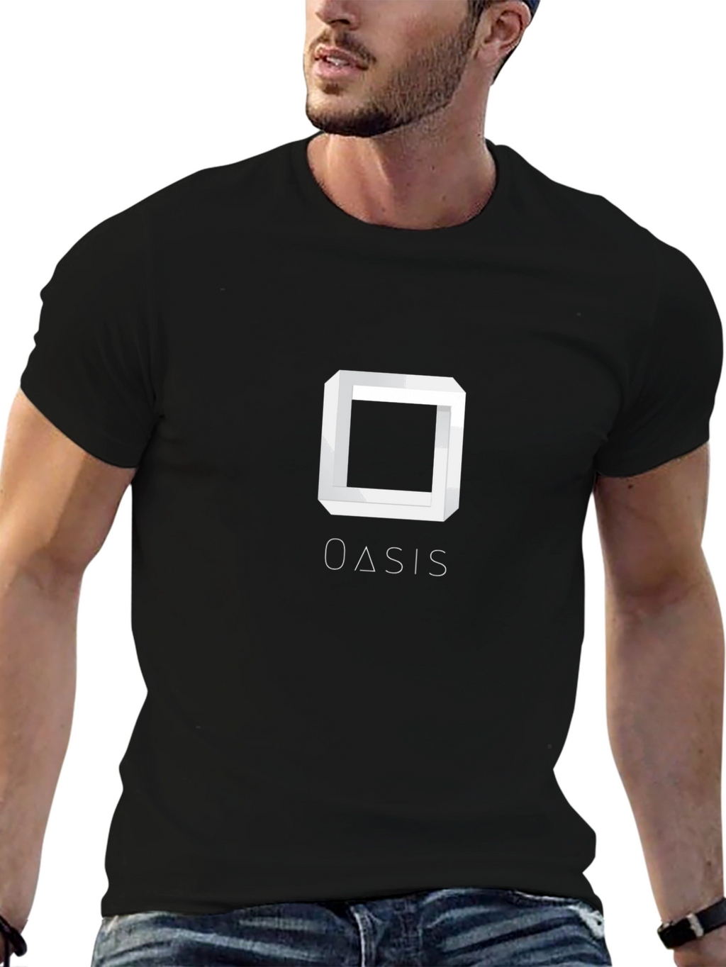 Oasis Illusion Graphic Tee - Modern Style