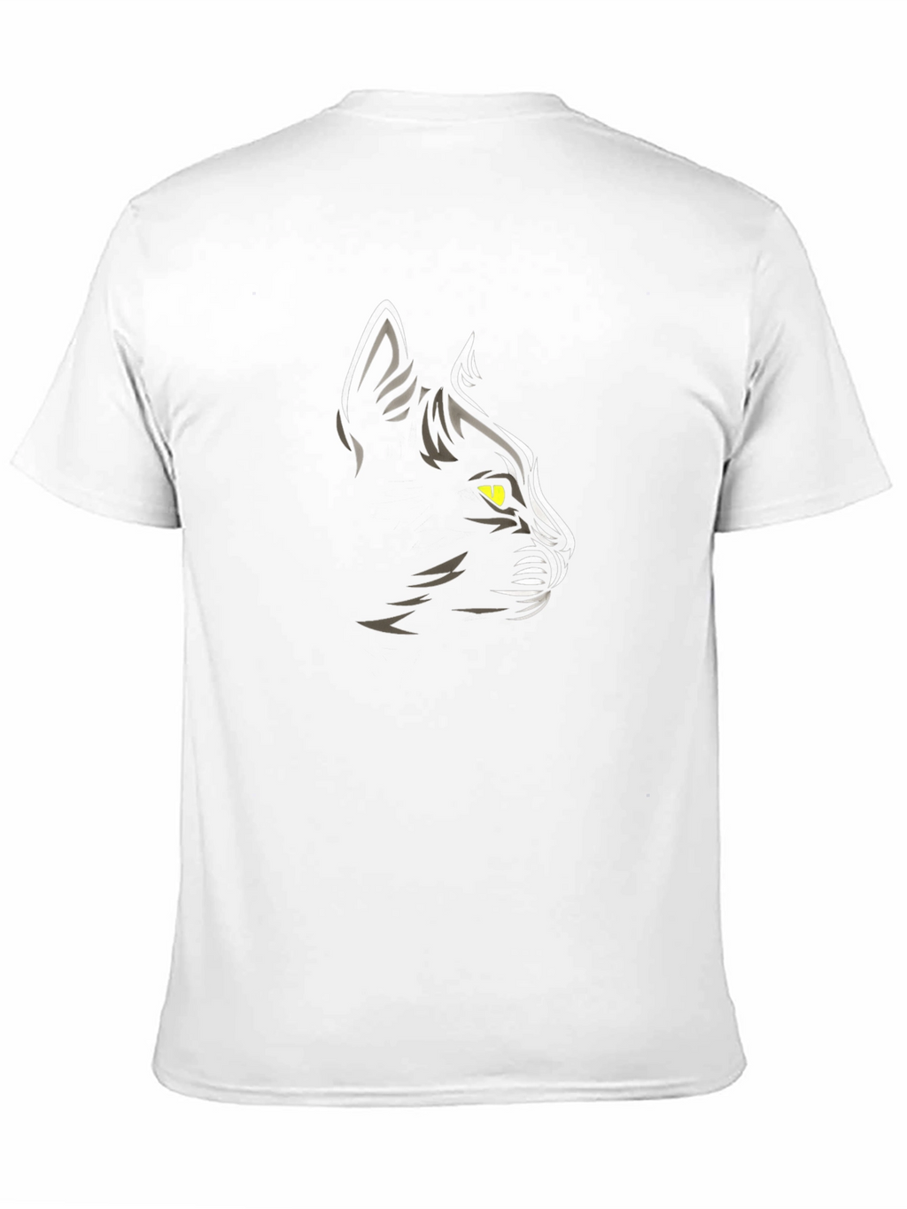 Cool Black Cat Graphic Print Mens T-Shirt