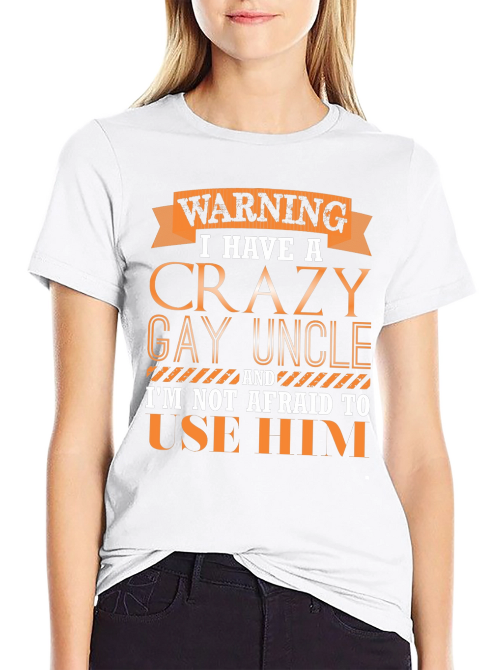 Warning Crazy Gay Uncle T-Shirt