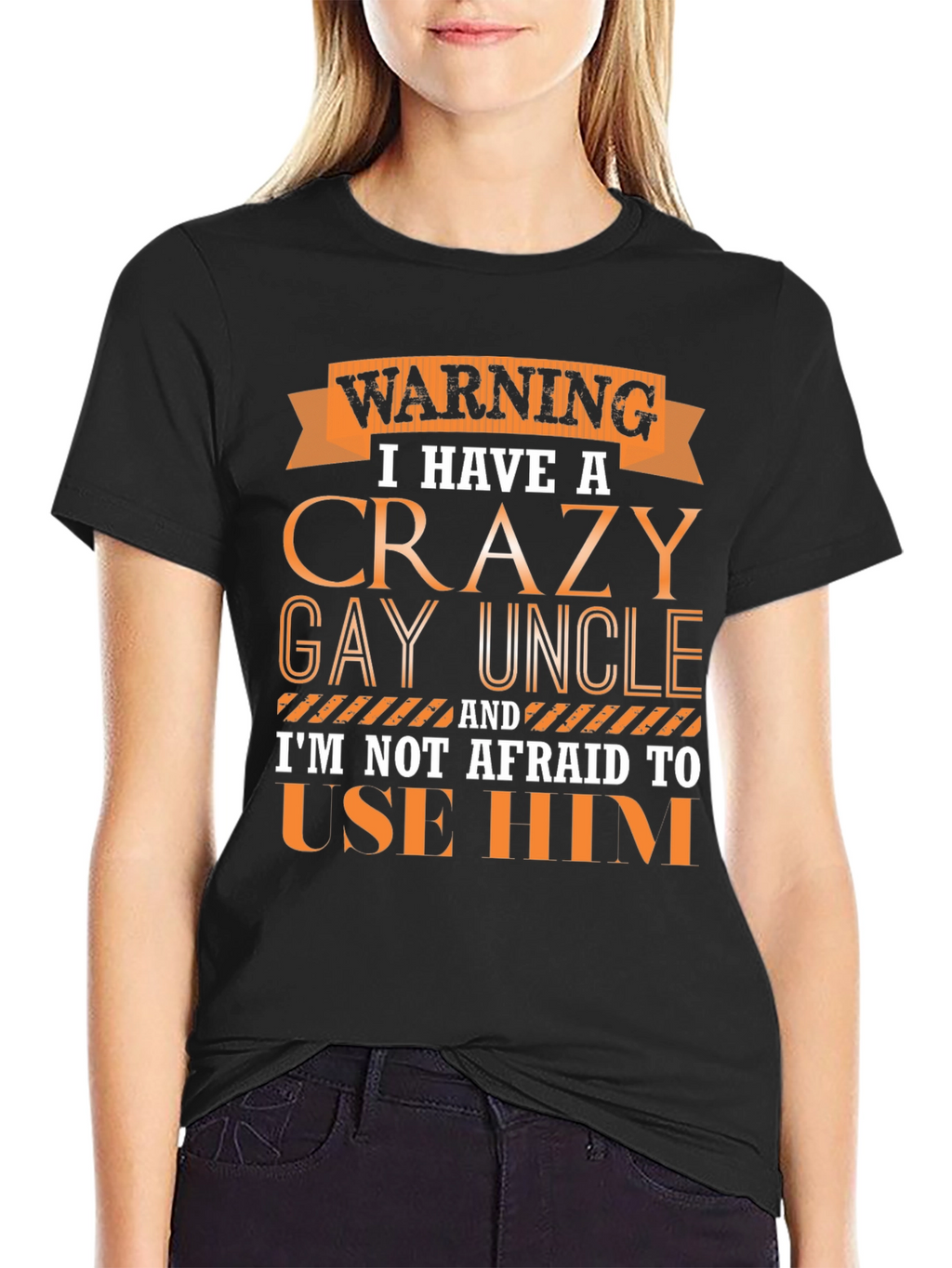 Warning Crazy Gay Uncle T-Shirt