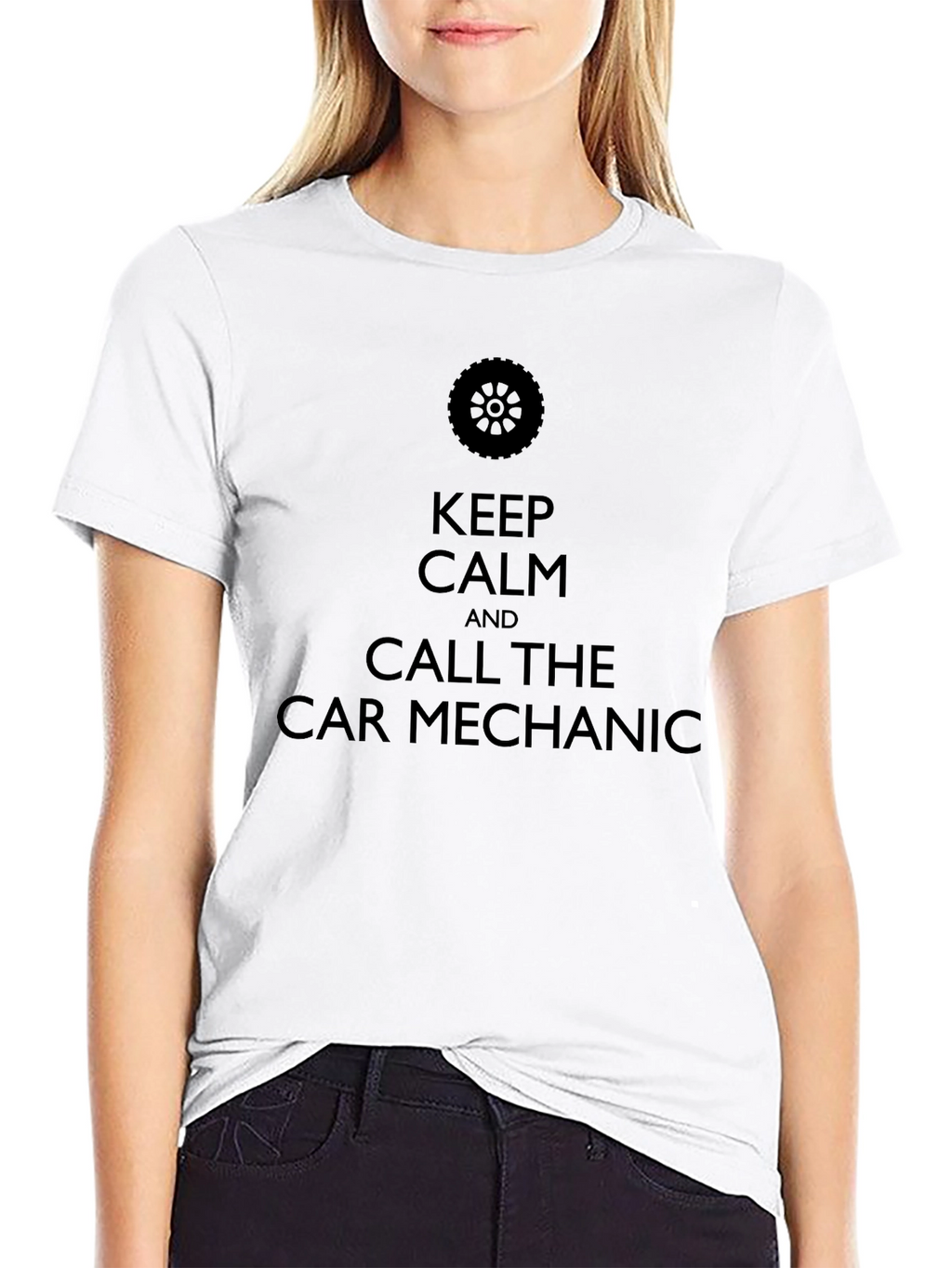 Keep Calm Car Mechanic Graphic Tee