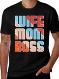 Wife Mom Boss Graphic Tee - Womens Empowerment T-Shirt