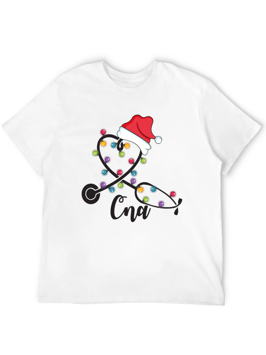 CNA Christmas Stethoscope Lights T-Shirt