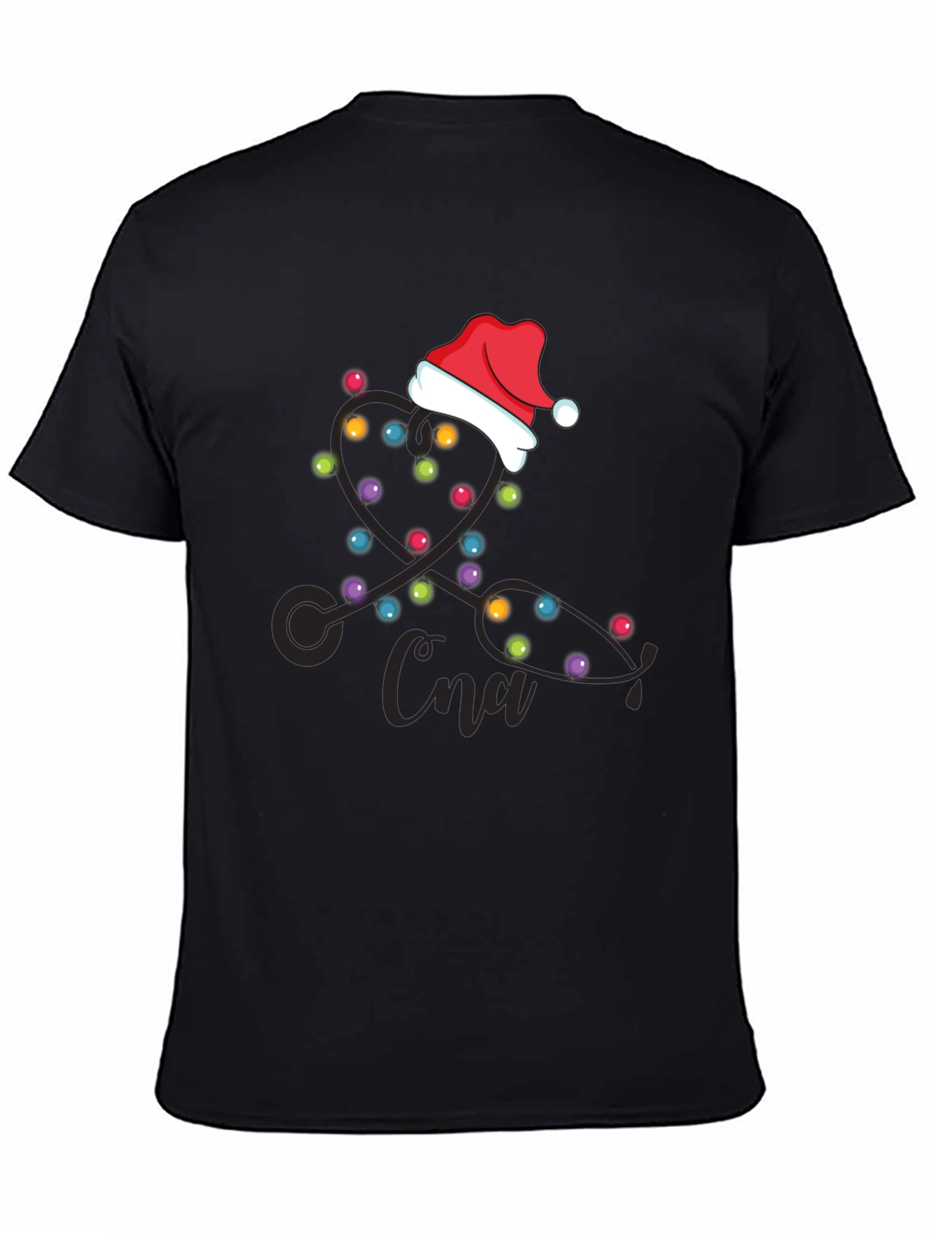 CNA Christmas Stethoscope Lights T-Shirt