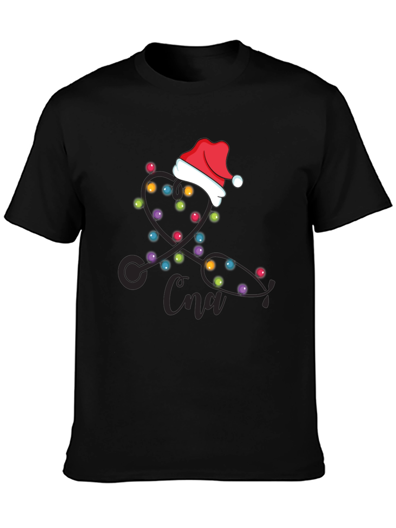 CNA Christmas Stethoscope Lights T-Shirt