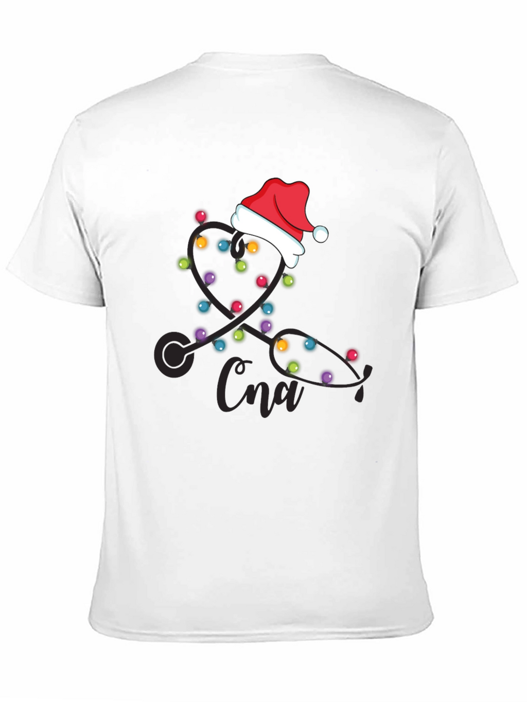 CNA Christmas Stethoscope Lights T-Shirt
