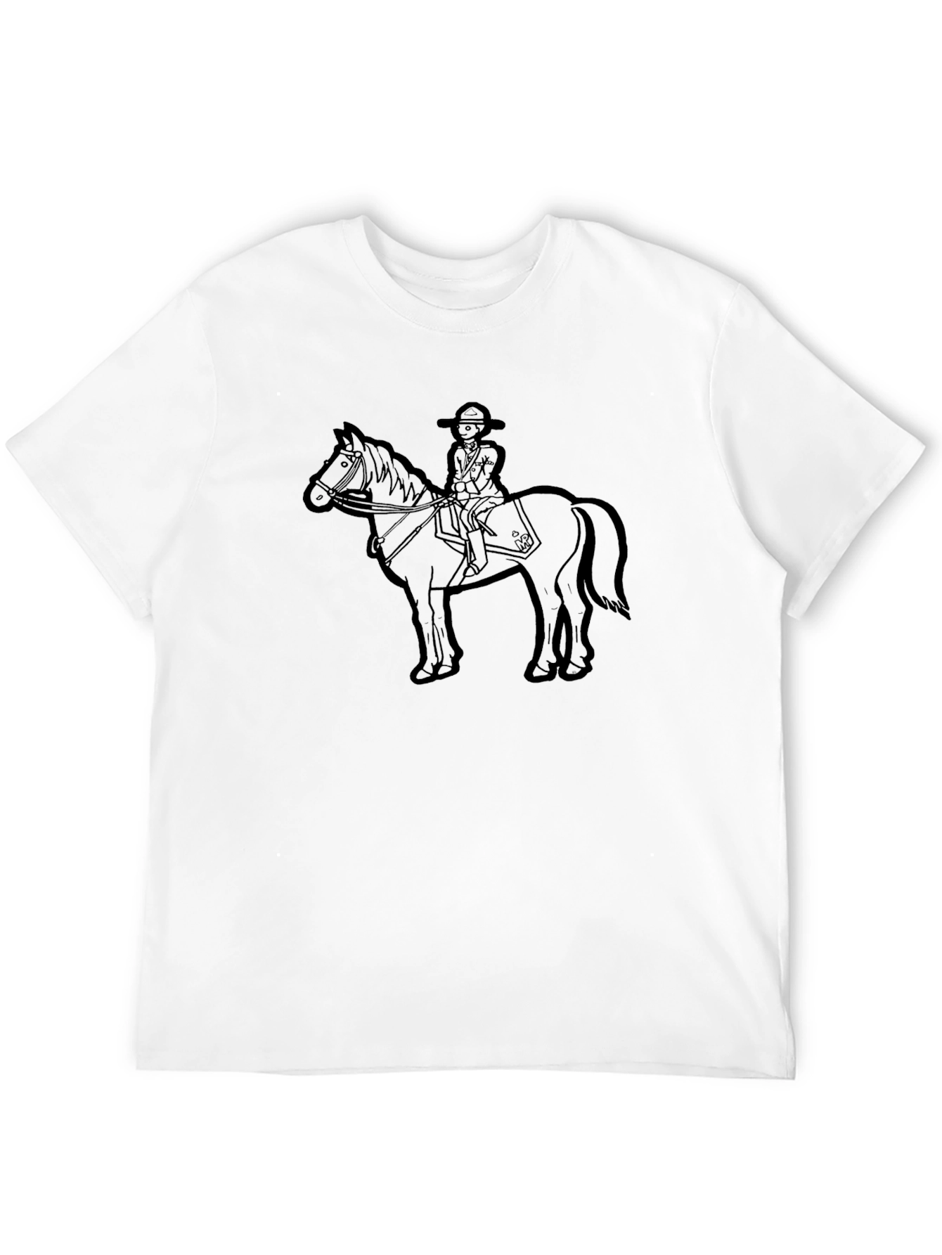 Horse Rider Graphic Tee - Classic Black