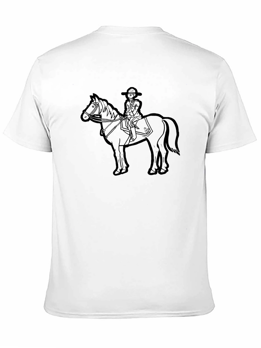 Horse Rider Graphic Tee - Classic Black