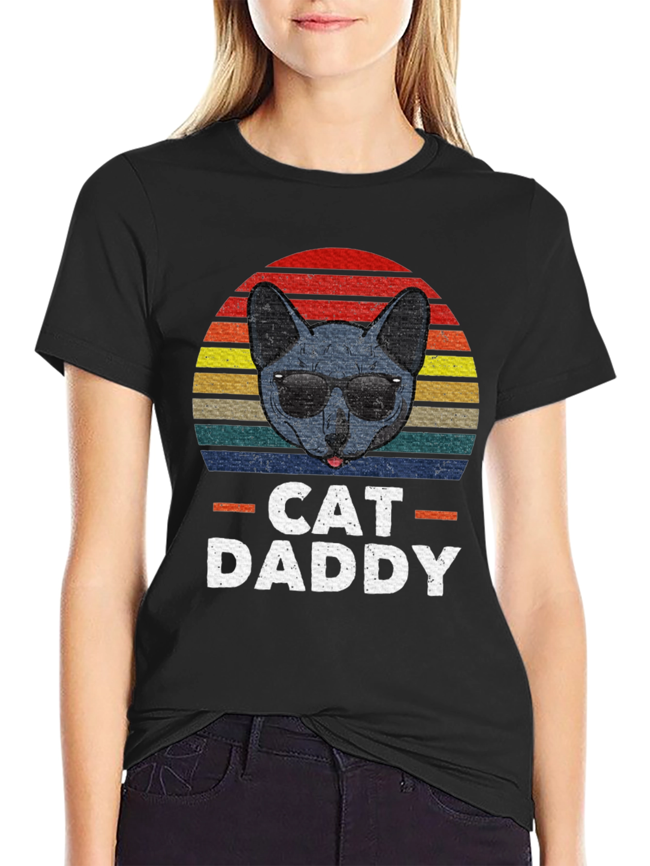 Cat Daddy Graphic Tee - Vintage Style