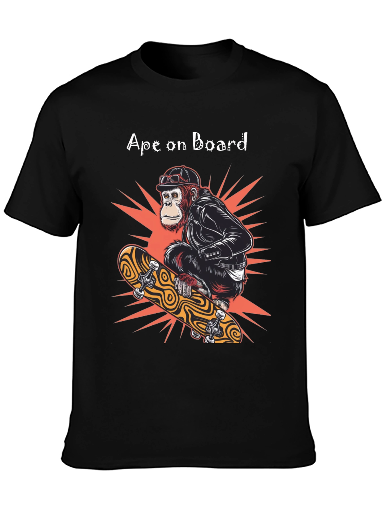 Ape on Board Skateboard T-Shirt
