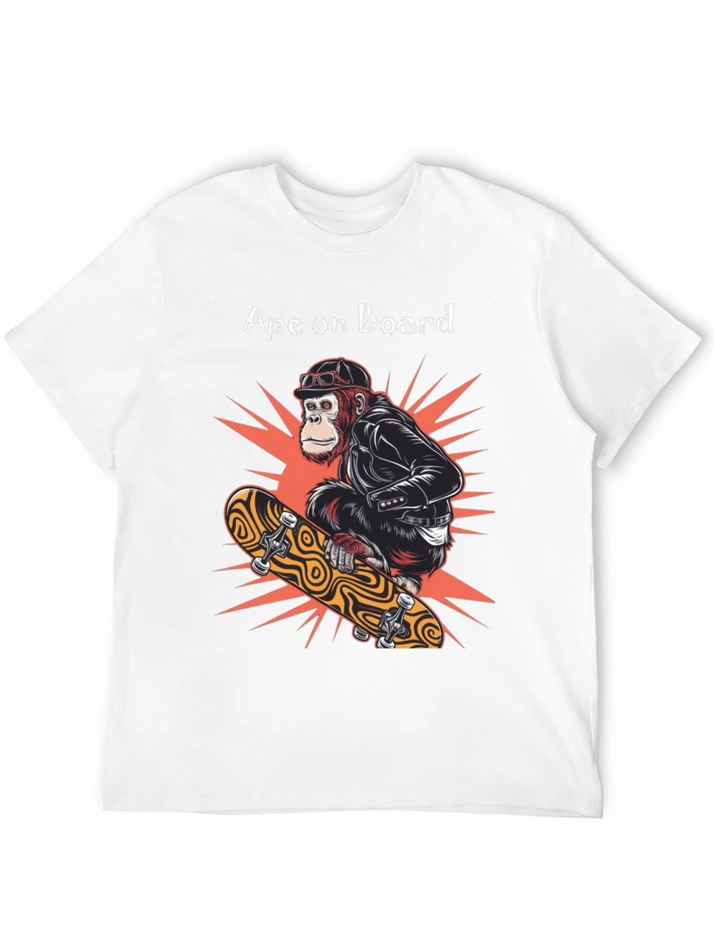 Ape on Board Skateboard T-Shirt