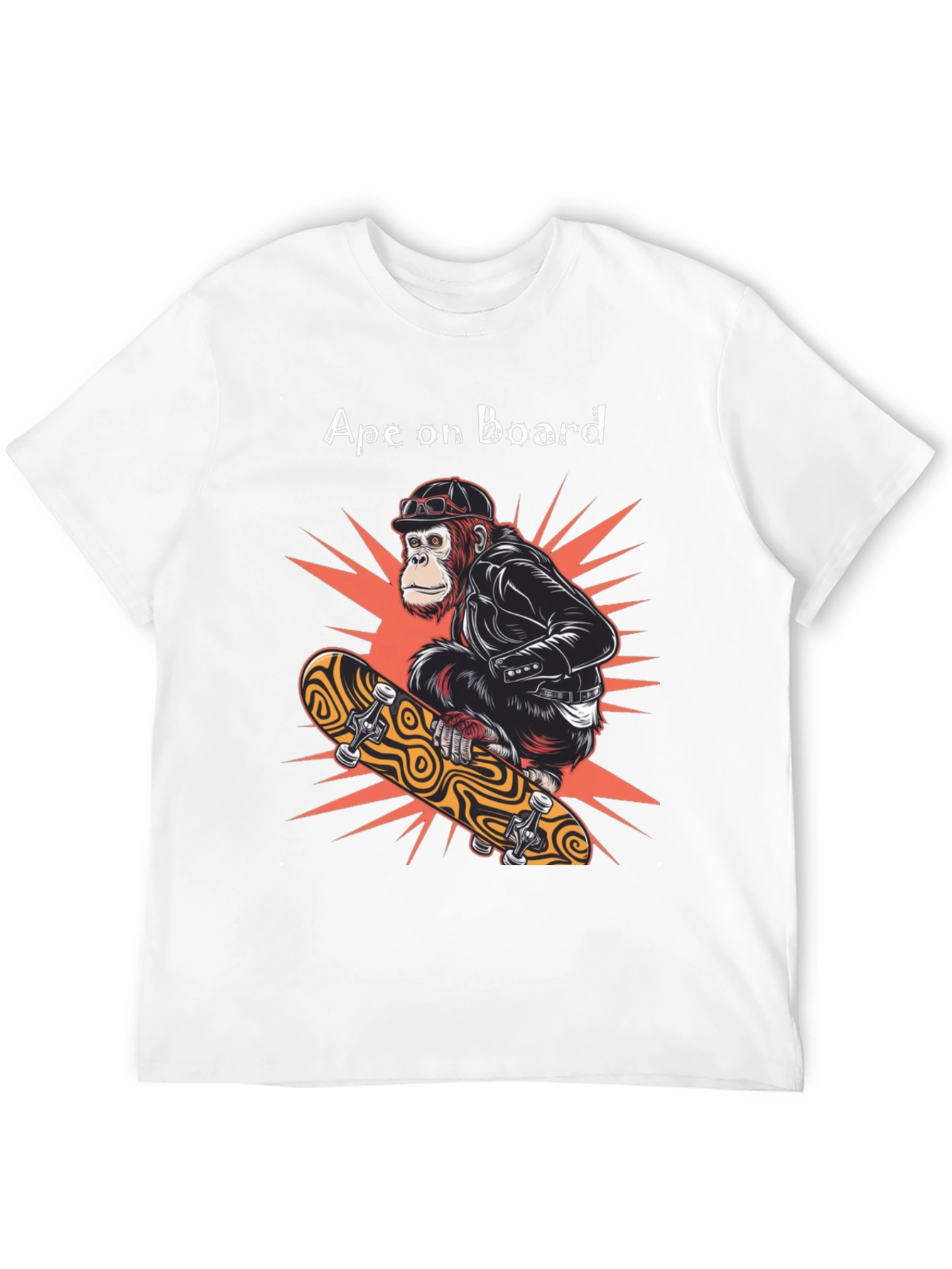 Ape on Board Skateboard T-Shirt