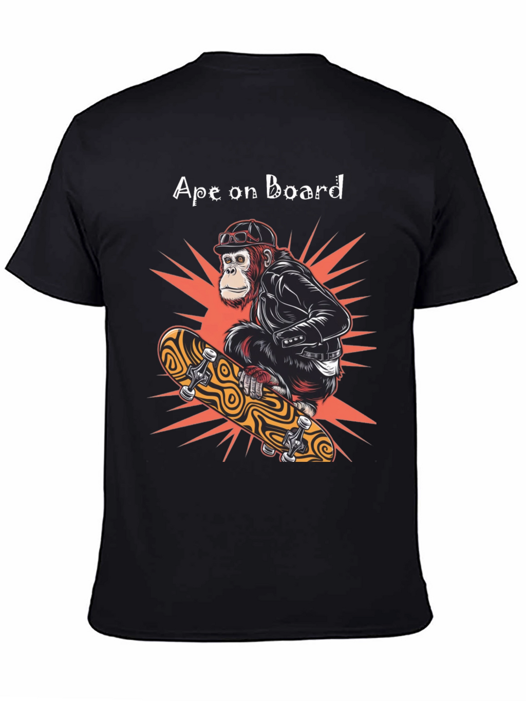 Ape on Board Skateboard T-Shirt