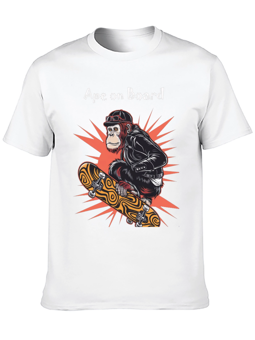 Ape on Board Skateboard T-Shirt