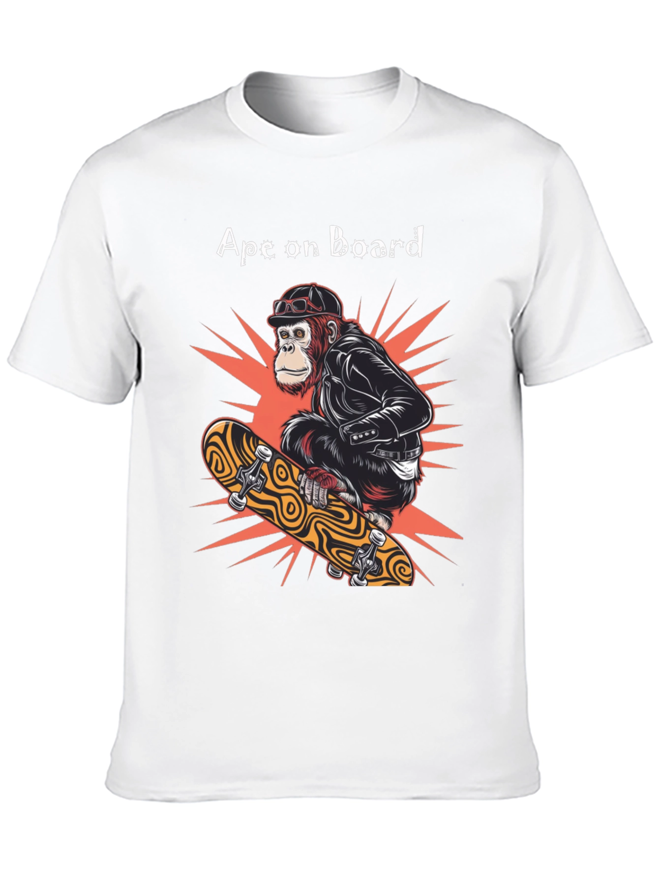 Ape on Board Skateboard T-Shirt