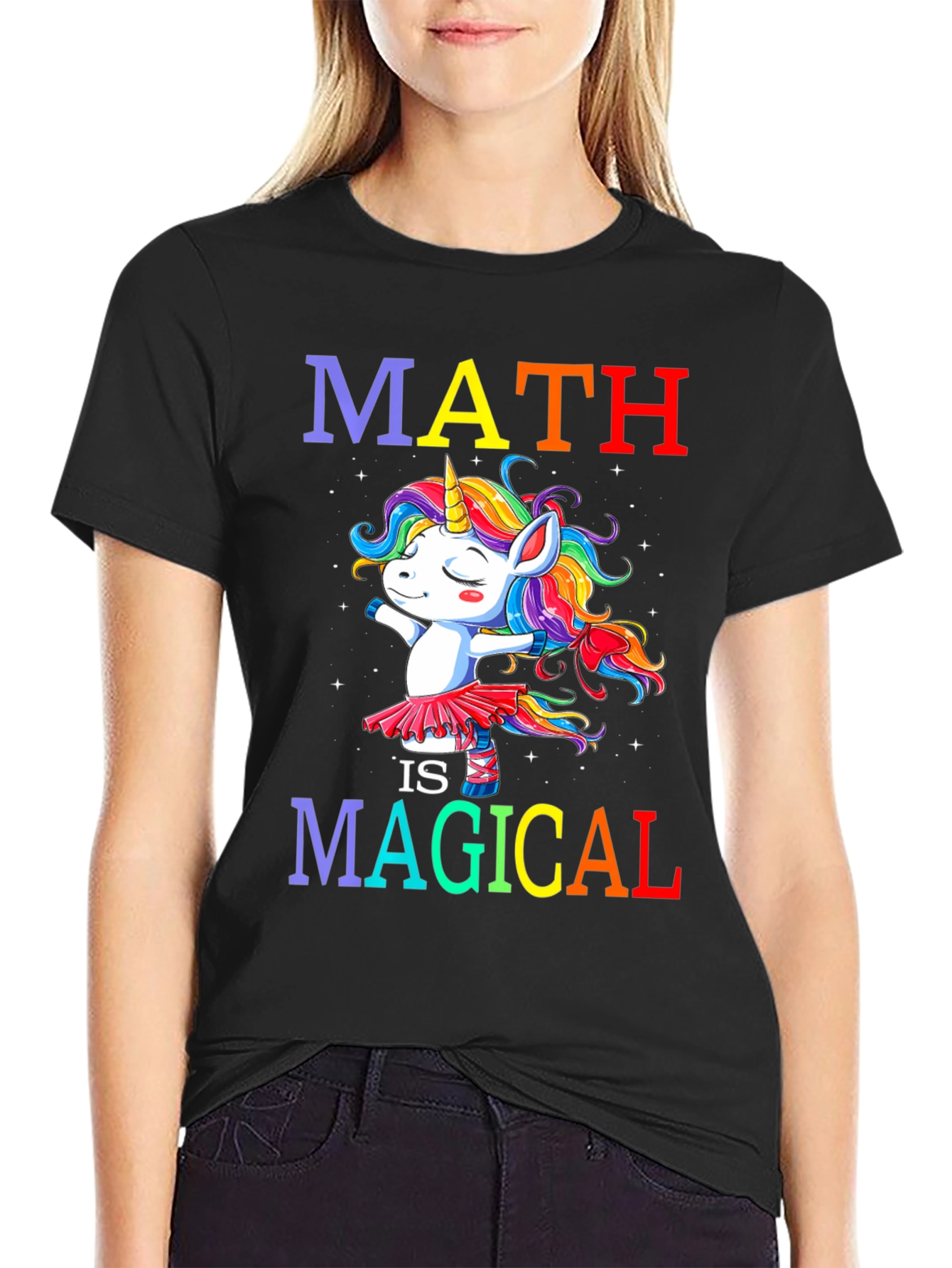 Math is Magical Unicorn Graphic Tee