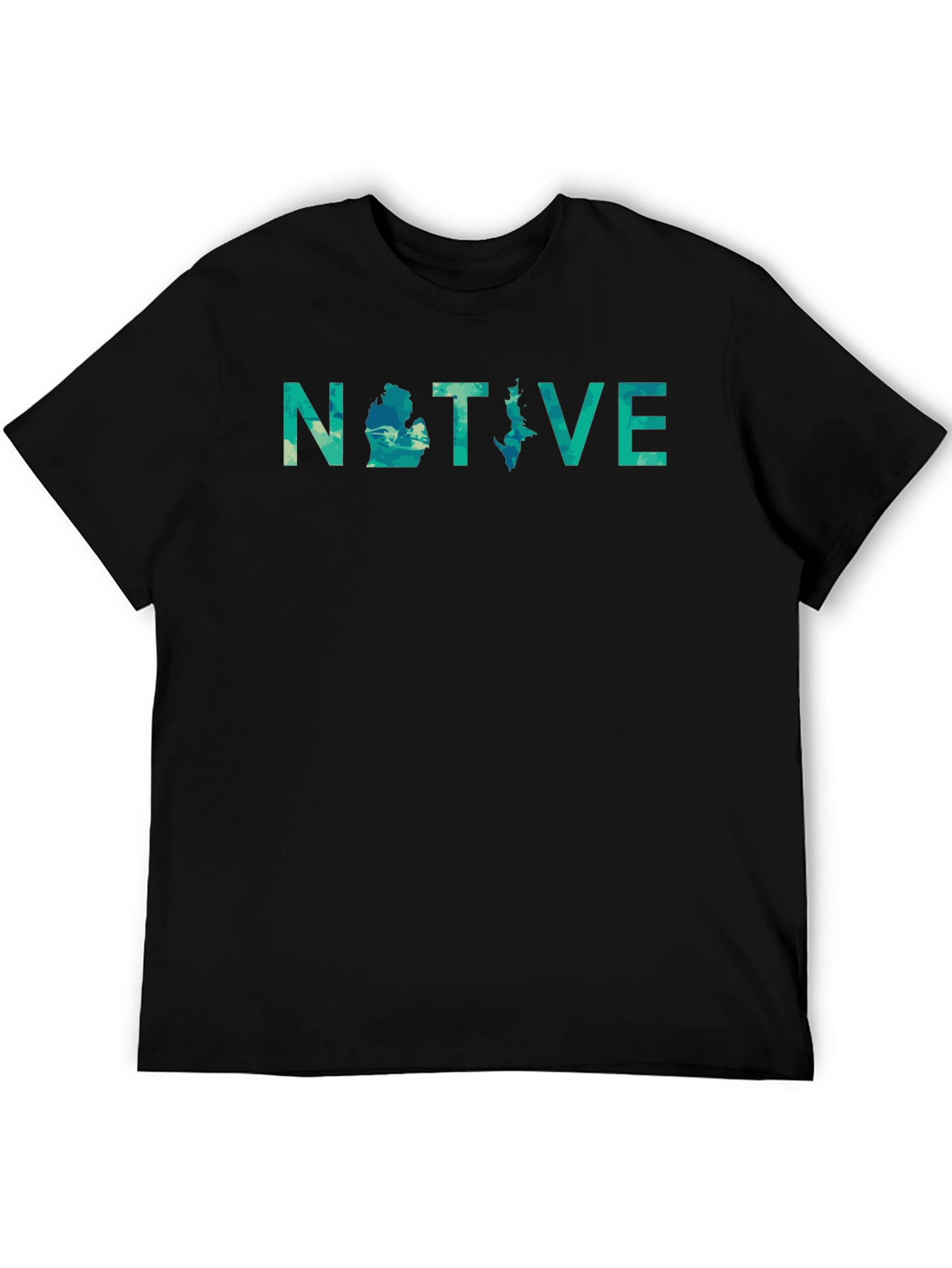 Michigan Native Tee - Black Graphic T-Shirt