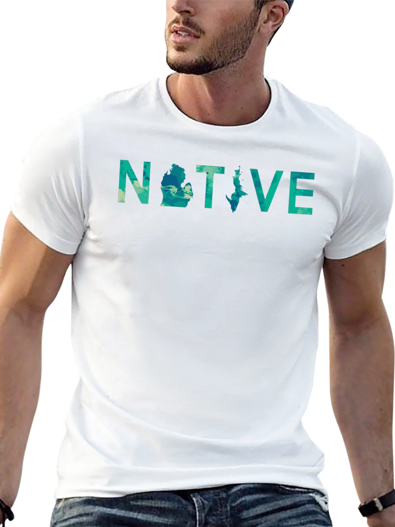 Michigan Native Tee - Black Graphic T-Shirt