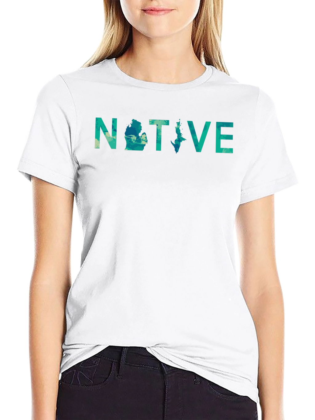 Michigan Native Tee - Black Graphic T-Shirt
