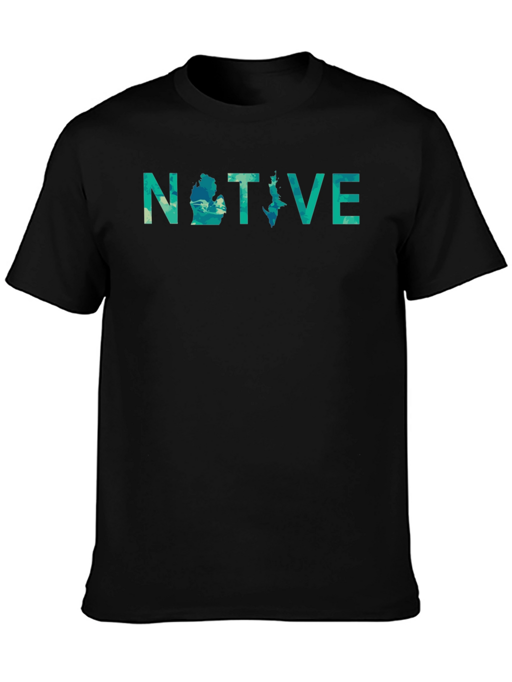 Michigan Native Tee - Black Graphic T-Shirt