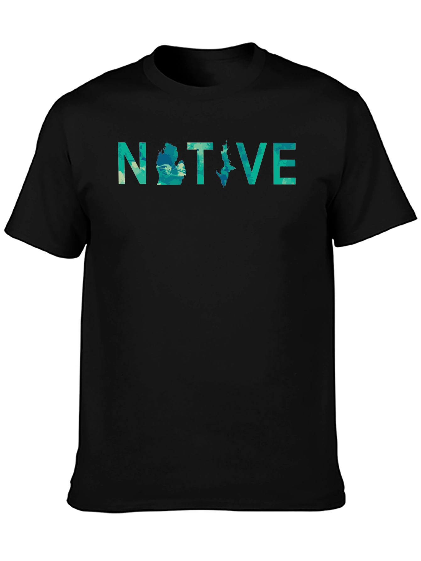 Michigan Native Tee - Black Graphic T-Shirt