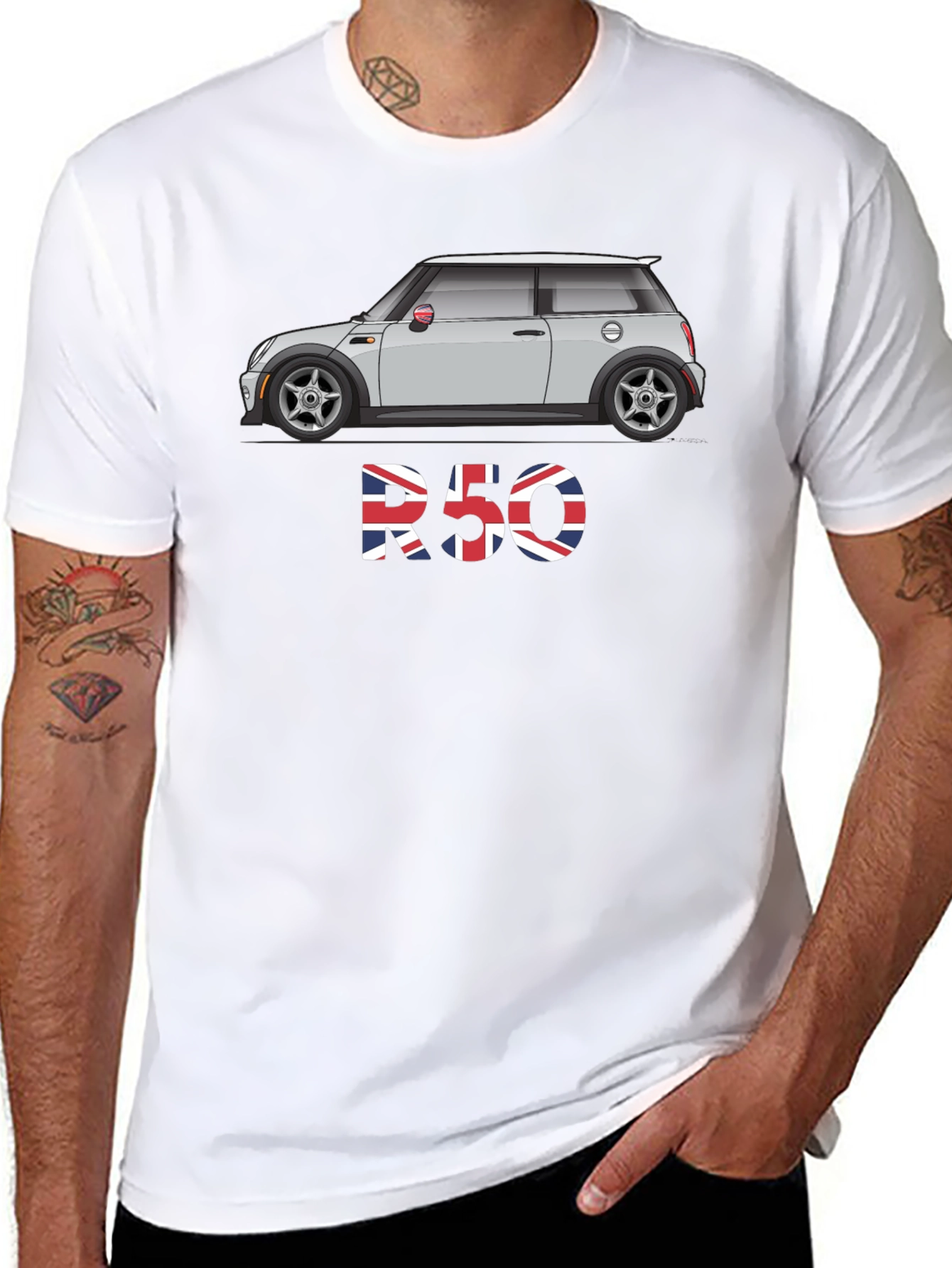 R50 Mini Cooper UK Flag Graphic Tee