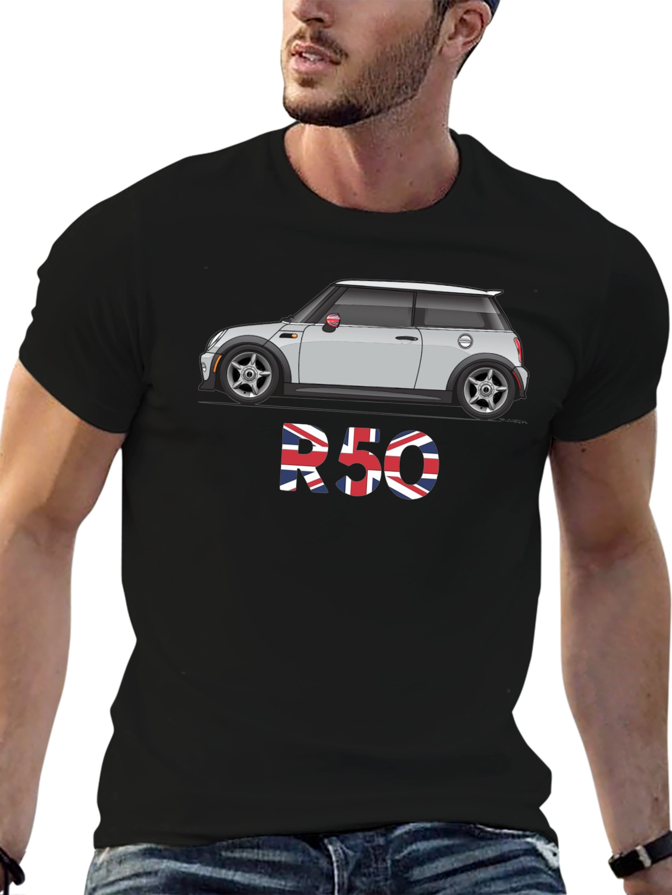 R50 Mini Cooper UK Flag Graphic Tee