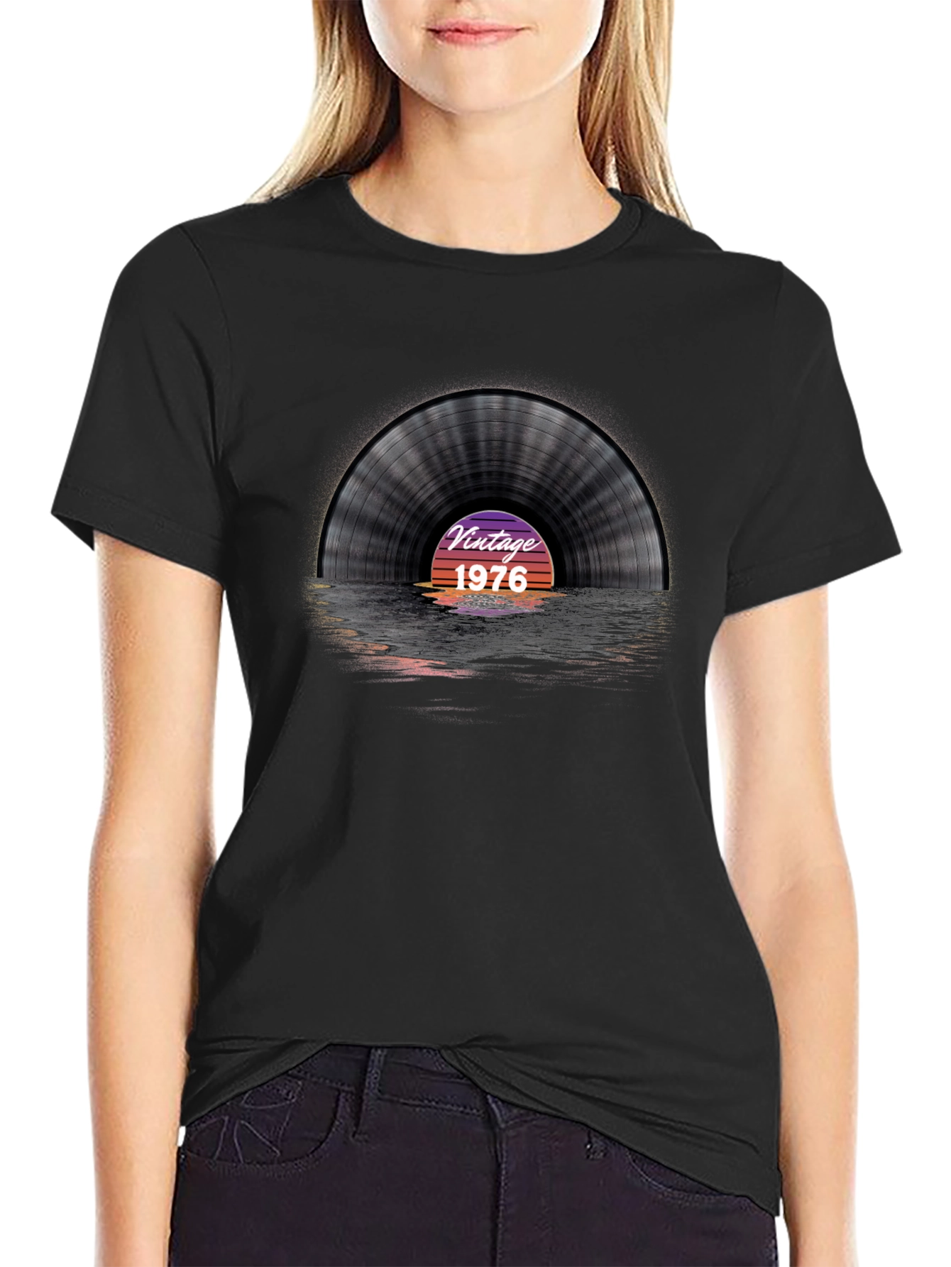 Vintage 1976 Record T-Shirt