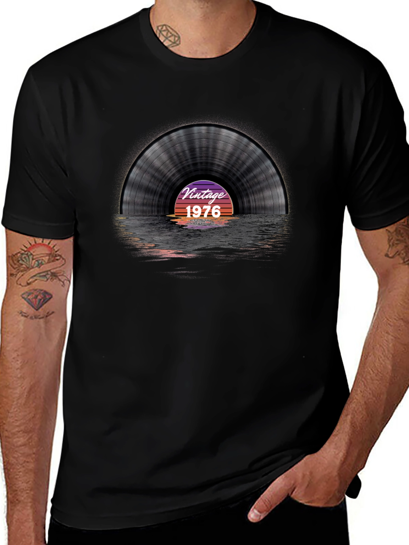 Vintage 1976 Record T-Shirt