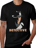 Detective Graphic Tee - Classic Mystery T-Shirt