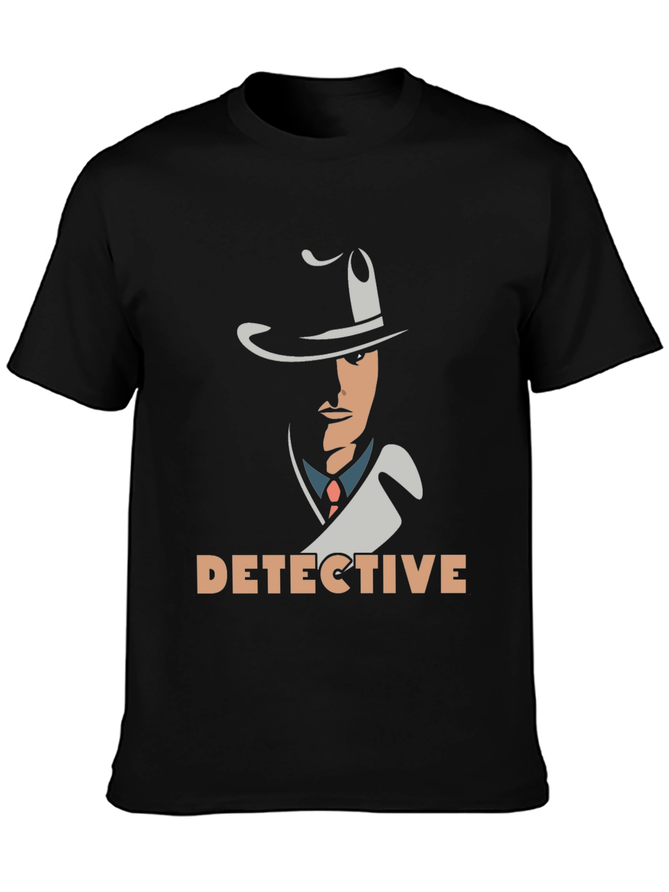 Detective Graphic Tee - Classic Mystery T-Shirt