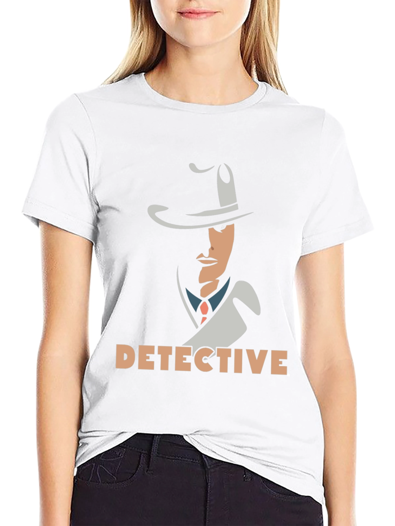 Detective Graphic Tee - Classic Mystery T-Shirt