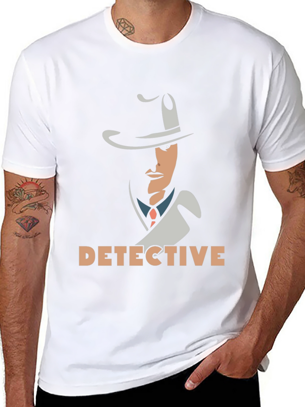 Detective Graphic Tee - Classic Mystery T-Shirt