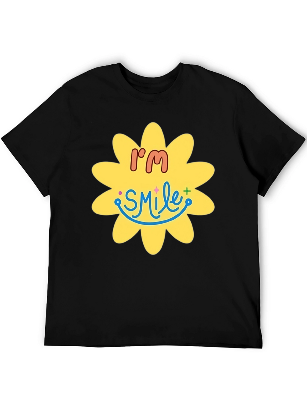 Im Smile Graphic Tee - Black