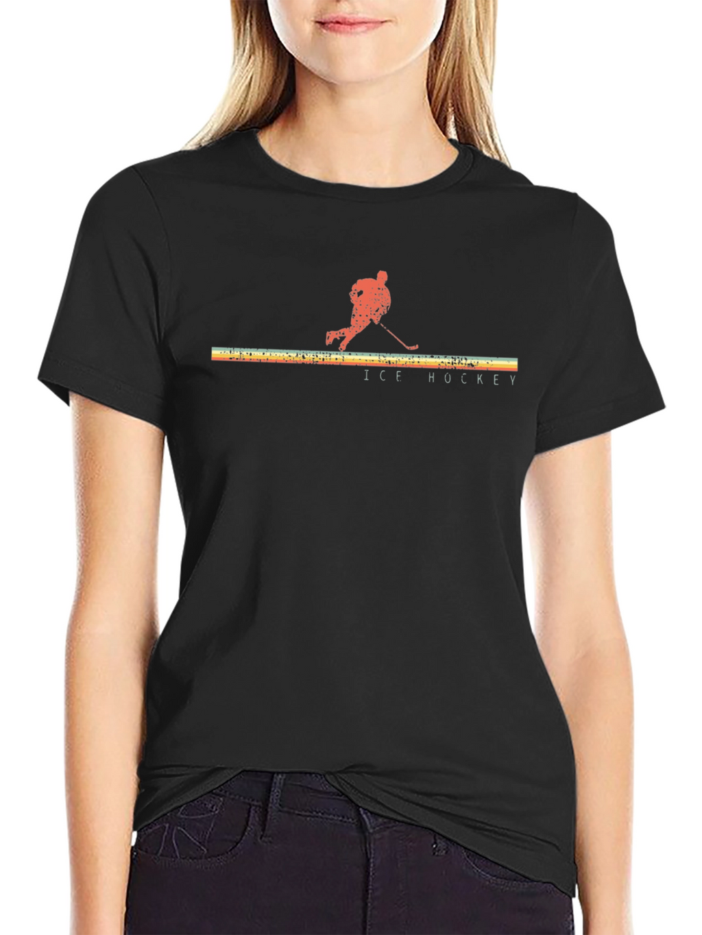 Retro Ice Hockey Graphic Tee