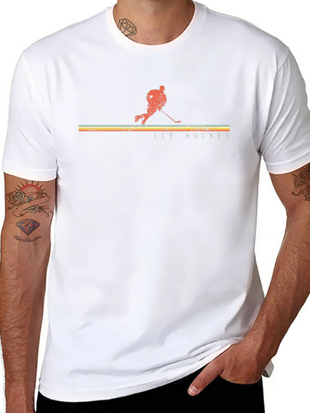 Retro Ice Hockey Graphic Tee