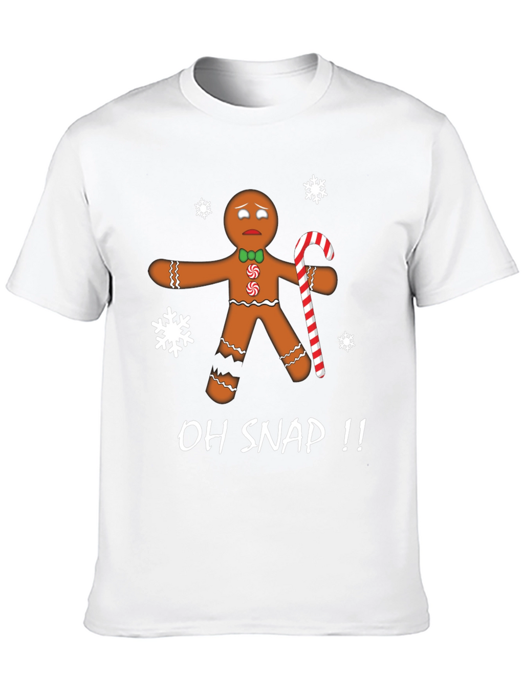 Oh Snap Gingerbread Man Christmas T-Shirt
