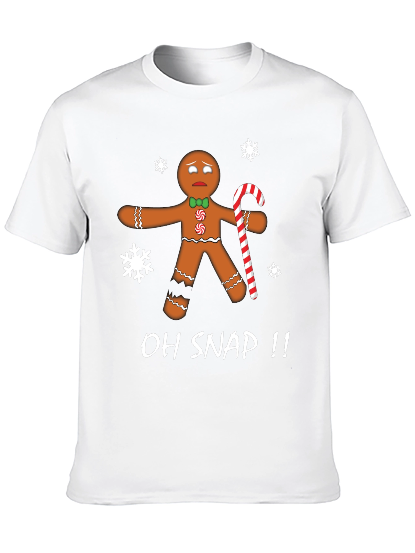 Oh Snap Gingerbread Man Christmas T-Shirt