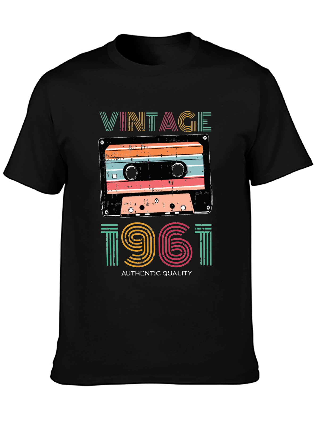 Vintage 1961 Cassette Tape Graphic T-Shirt