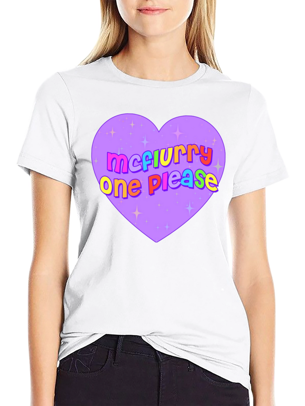 McFlurry Please Heart Graphic Tee - Black