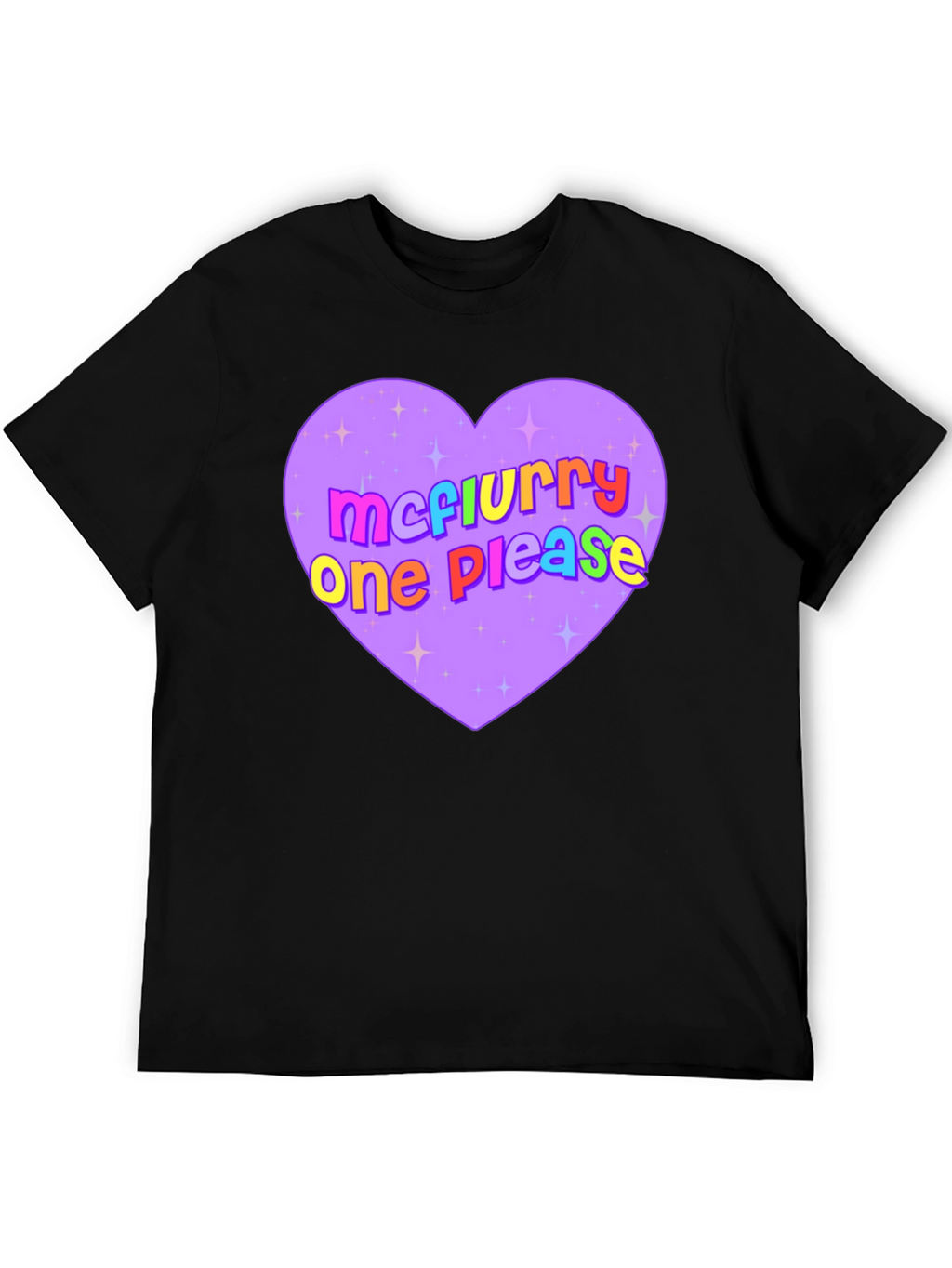 McFlurry Please Heart Graphic Tee - Black