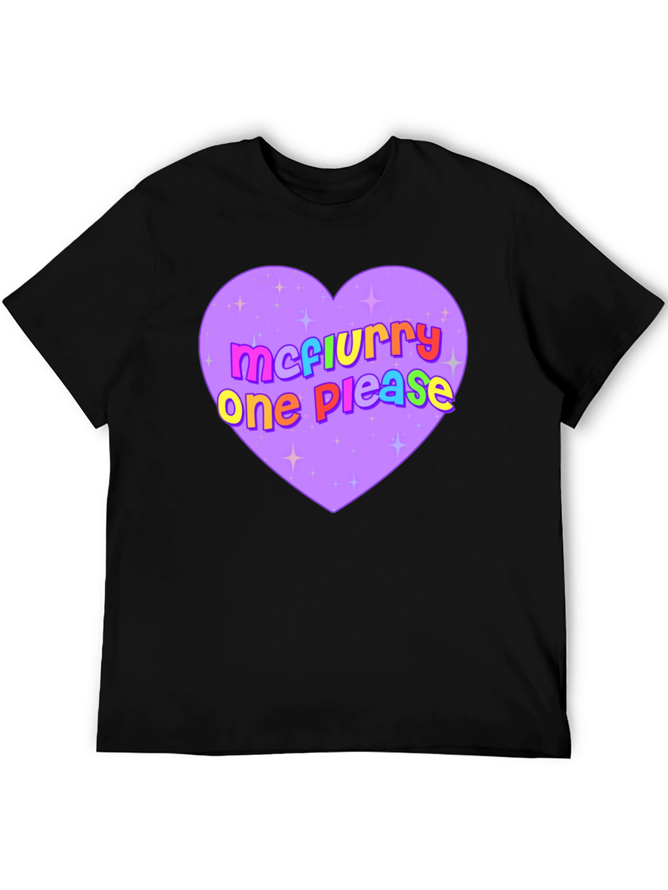 McFlurry Please Heart Graphic Tee - Black