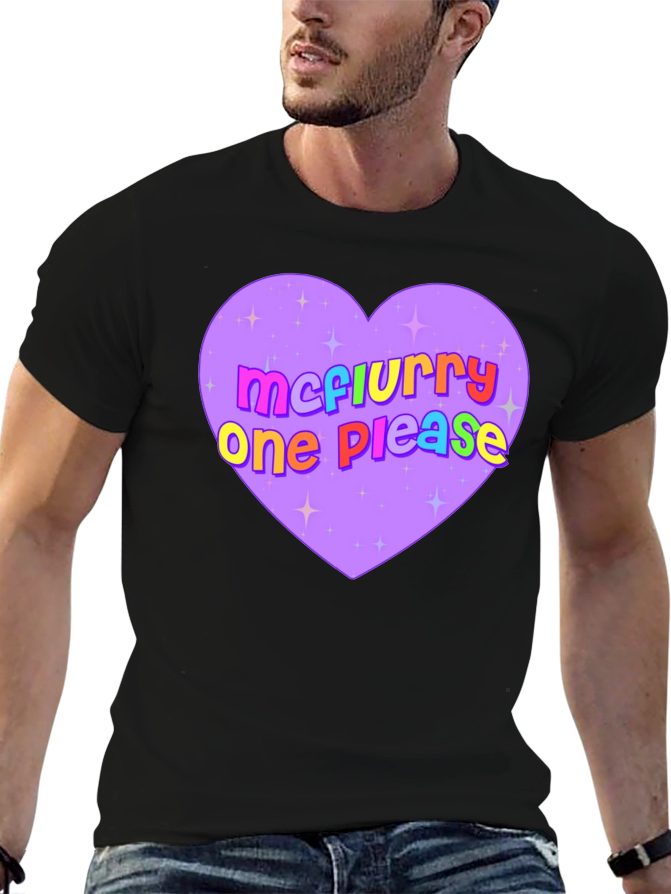 McFlurry Please Heart Graphic Tee - Black